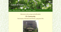 Desktop Screenshot of landofease.com